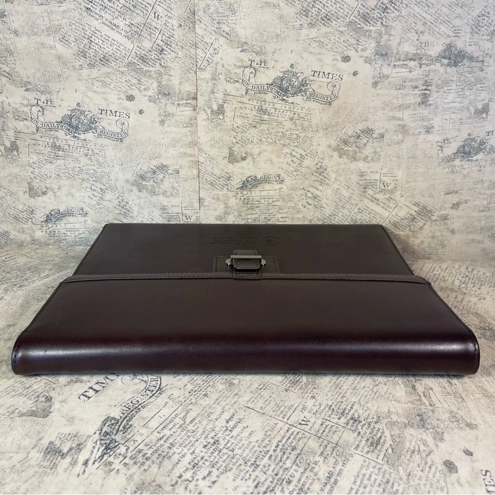 Cutter & Buck American Classic Leather Tri Fold Executive Portfolio Padfolio